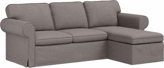 vidaXL Sof&aacute; Taup&eacute; 245 X 138 X 80 Cm Tela Vidaxl