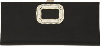 Roger Vivier Pilgrim Buckle Clutch Bag-Donna