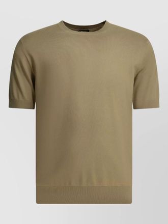 Ermenegildo Zegna short sleeve crew neck ribbed cuff t shirt