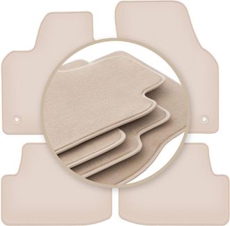 OEM Alfombrillas Beige Premium Para Volkswagen Polo Vi Hatchback 2017