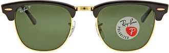 Ray-Ban Ray Ban Clubmaster Classic Polarized Green Classic G-15 Square Unisex Sunglasses RB3016 901/58 49