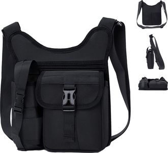 Generic Mens Shoulder Bag | Mens Shoulder Bag | Compact Fashion Purse for Casual Travel Hiking Sport Gym Outdoor Hiking Running Workout Work Business