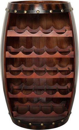 Global Interiors Massivholz Weinregal Bodega Coffee ø 50 x H 80 cm