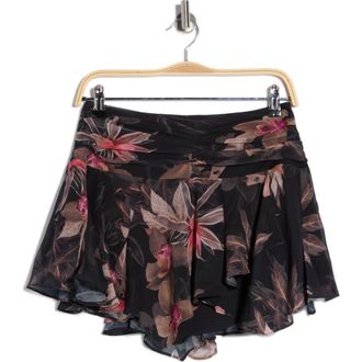 AllSaints Erica Floral Miniskirt in Adena Black at Nordstrom Rack, Size 10 Us / 14 Uk