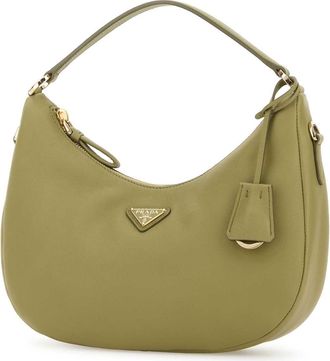 Prada Womens Sage Green Leather Handbag Pistacchio Borse A Mano Bag