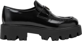 Prada Schoenen, Dames, Zwart, 38 EU, Loafers