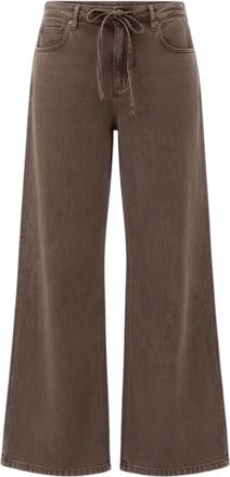 Goldgarn Denim Jeans K4 Gamba Larga - - Jeans - Donna - Marrone - W29