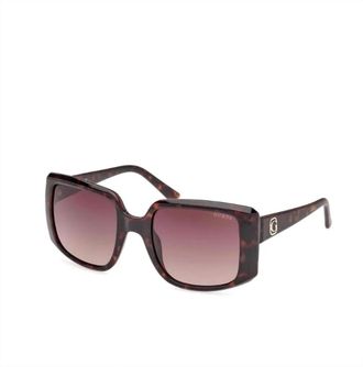 Guess Womens Square Sunglasses In Brown