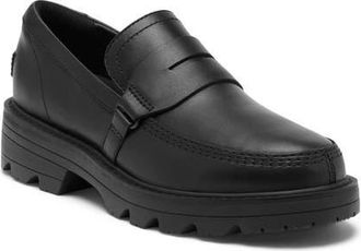 Sorel Revel Ave Leather Loafer in Black/black at Nordstrom, Size 10.5