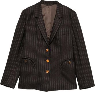Blaz&eacute; Milano Blazer Lady Maud gessato - Marrone