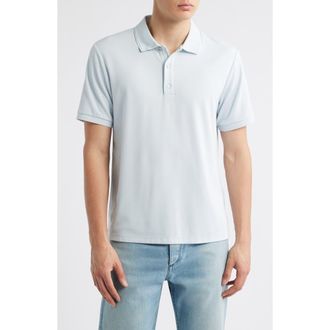 Rag & Bone Slim Fit Tech Piqu&eacute; Polo in Arctic at Nordstrom, Size X-Large