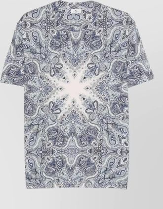 Etro roma paisley print short sleeve t shirt