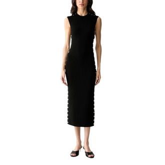 Karl Lagerfeld Dames, Jurken, Zwart, Maat: M Viscose