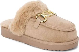 Matisse Footwear Womens Davos Faux Fur Mule In Beige