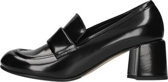 Lorena Paggi Mocassino abrasivato - Dames - Loafers - Zwart - 41 EU - Leer - Schoenen