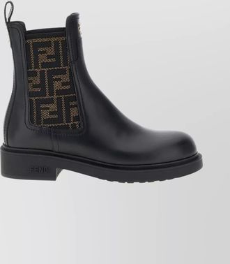 Fendi leather biker ankle boots
