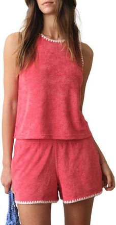 Marine Layer Flip Terry Cloth Tank in Red at Nordstrom, Size X-Small