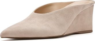 Marc Fisher Malley Womens Shoes Light Natural Suede : 9.5 M, Leather