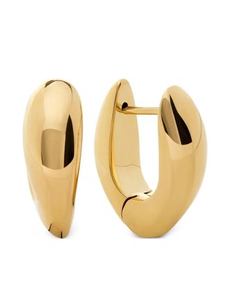 Monica Vinader Nura medium hoop earrings - Gold