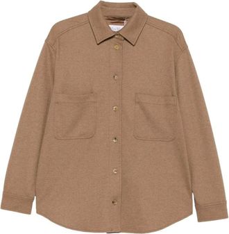 Max Mara Mxmladino 226F 001 Jas - Dames - Jassen - Bruin - Maat: S Leer
