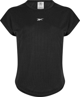 Reebok Dames Borstlogo T-shirt (Zwart)