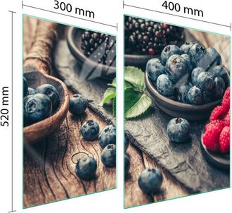 OEM Placa Protectora De Vidrio Para Estufa 70x52 Fruta