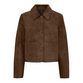 BTF-CPH Btfcph - Dina Leren Jas - Dames - Jassen - Bruin - Maat: XL Leer