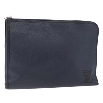 Louis Vuitton Tweedehands leren Louis Vuitton tassen - Dames - Pre-owned - Blauw - Maat: ONE Size Leer