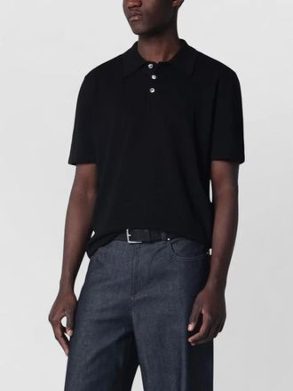 A.P.C. cotton knit polo shirt