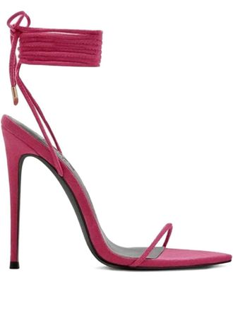 Femme LA point-toe ankle tie luce sandals - Pink