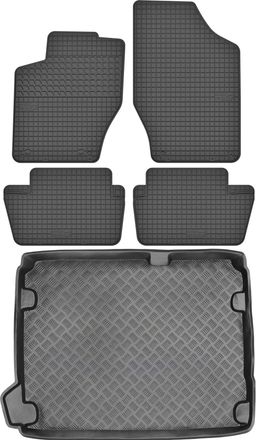 OEM Juego De Alfombrillas De Goma Para Coche Y Maletero Para Citoren C4 Ii Hatchback (2010-2017)