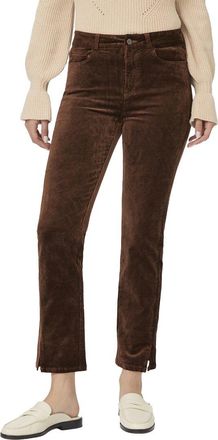 Paige Paige Cindy Twisted Seam Slit Chicory Coffee Jean