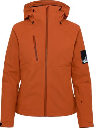 Hoka One One Transport Womens Brown Rain Jacket Nylon - Size X-Small