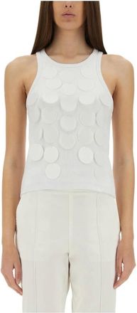 Msgm Msgm, Dames, Tops, Wit, Maat: XS