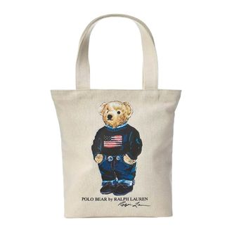 Polo Ralph Lauren Bolso Tote Bear Small Shopper - Bags - Mujer - Beige - ONE SIZE