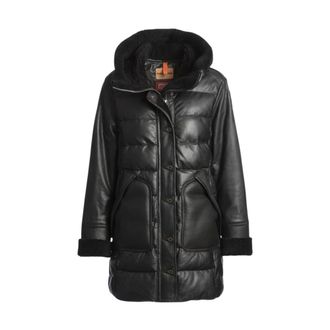 Parajumpers Demi Special Leren Jas - Dames - Jassen - Zwart - Maat: 2XL Zijde