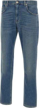 Eleventy Straight Jeans met Vijf Zakken - Heren - Regular Fit Jeans - Blauw - W31 - Katoen - Jeans