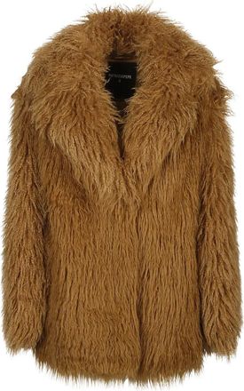 Patrizia Pepe Cappotto con revers larghi - Marrone