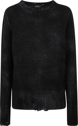 Avant Toi Luxe Kasjmier Zijde Wol Trui - Dames - Cashmere truien - Zwart - M - Wol - Truien & Vesten