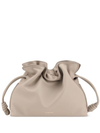 Loewe mini Flamenco clutch bag - women - Leather - OS - Neutrals