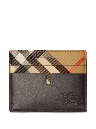 Burberry Portacarte con logo goffrato - Marrone