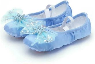 Generic GLDFW Lovely Princess Dance Soft Soled Ballet Shoe Children Girls Cat Claw Chinese Ballerina Exercises Shoes