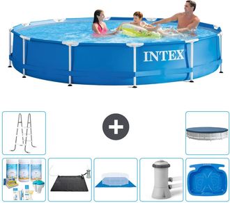 Intex Piscina Con Estructura Redonda - 366x76 Cm - 7-piezas S20434