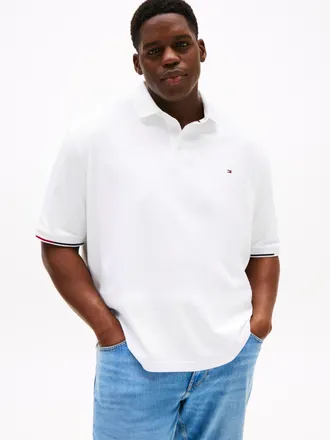 Tommy Hilfiger Big & Tall Poloshirt »BT-INTERLOCK FLAGCUFF SLIM FIT-B« Grosse Grössen