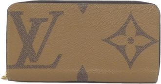 Louis Vuitton Brown Coated Canvas Long Wallet (Bi-Fold) (Pre-Owned)