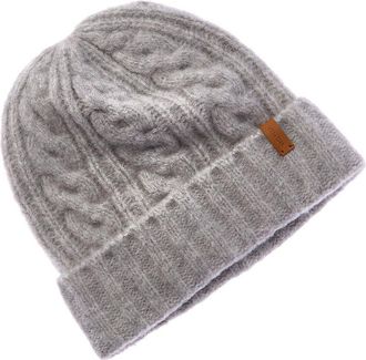 Vince Airspun Cable Cuffed Wool-Blend Hat
