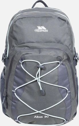 Trespass Albus 30 Litre Casual Rucksack/Backpack - Black/Grey - Size: ONE size