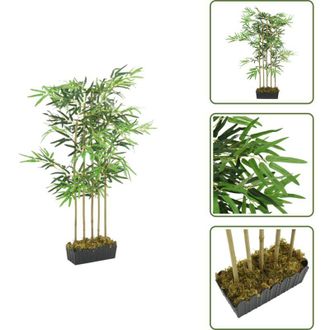 vidaXL Albero artificiale - vidaXL Albero Bamb&ugrave; Artificiale 730 Foglie 120 cm Verde - Pianta artificiale