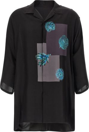 Yohji Yamamoto Black Silk Shirt