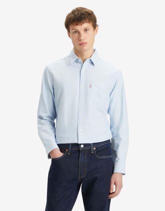 Levi's Sunset 1 - Camicia blu con tasca standard